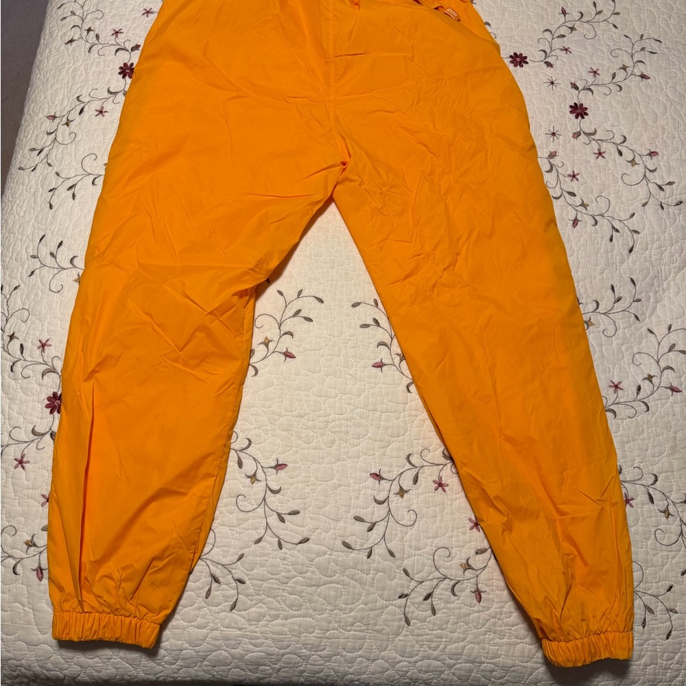 Golf Wang Orange Track Pants with Silver Stripe
